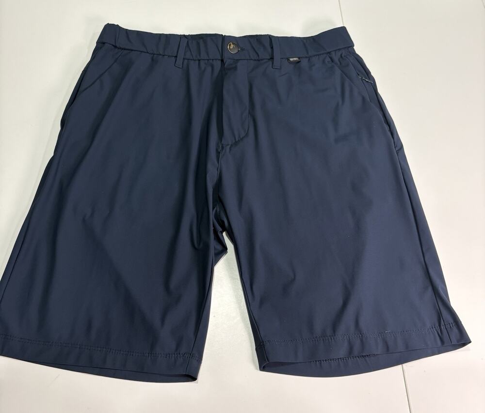 Refinery Republic Formatic Fit Shorts Mens 34 Navy Stretch flat front